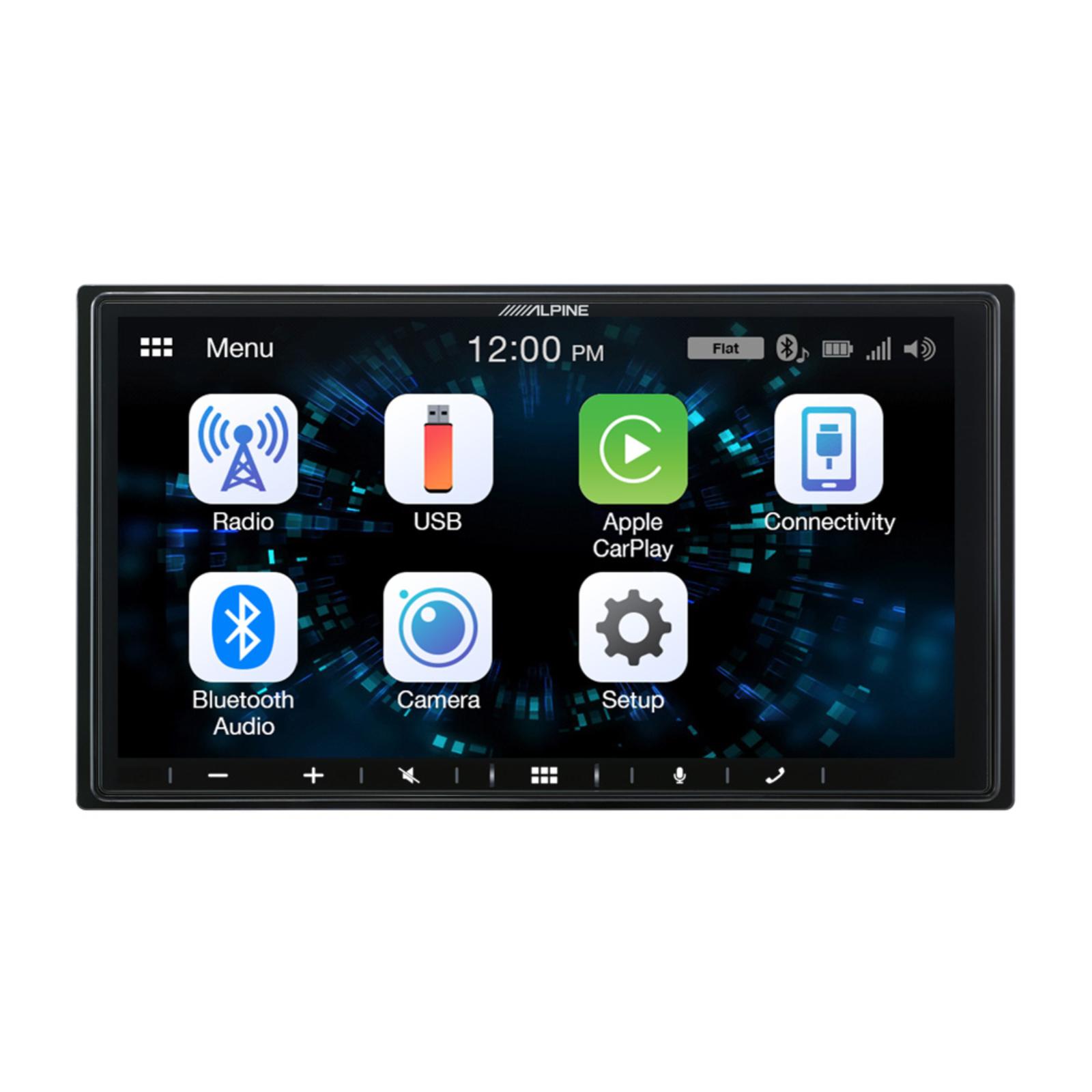 Alpine iLX-W650BT Apple CarPlay Android Auto shallow mount