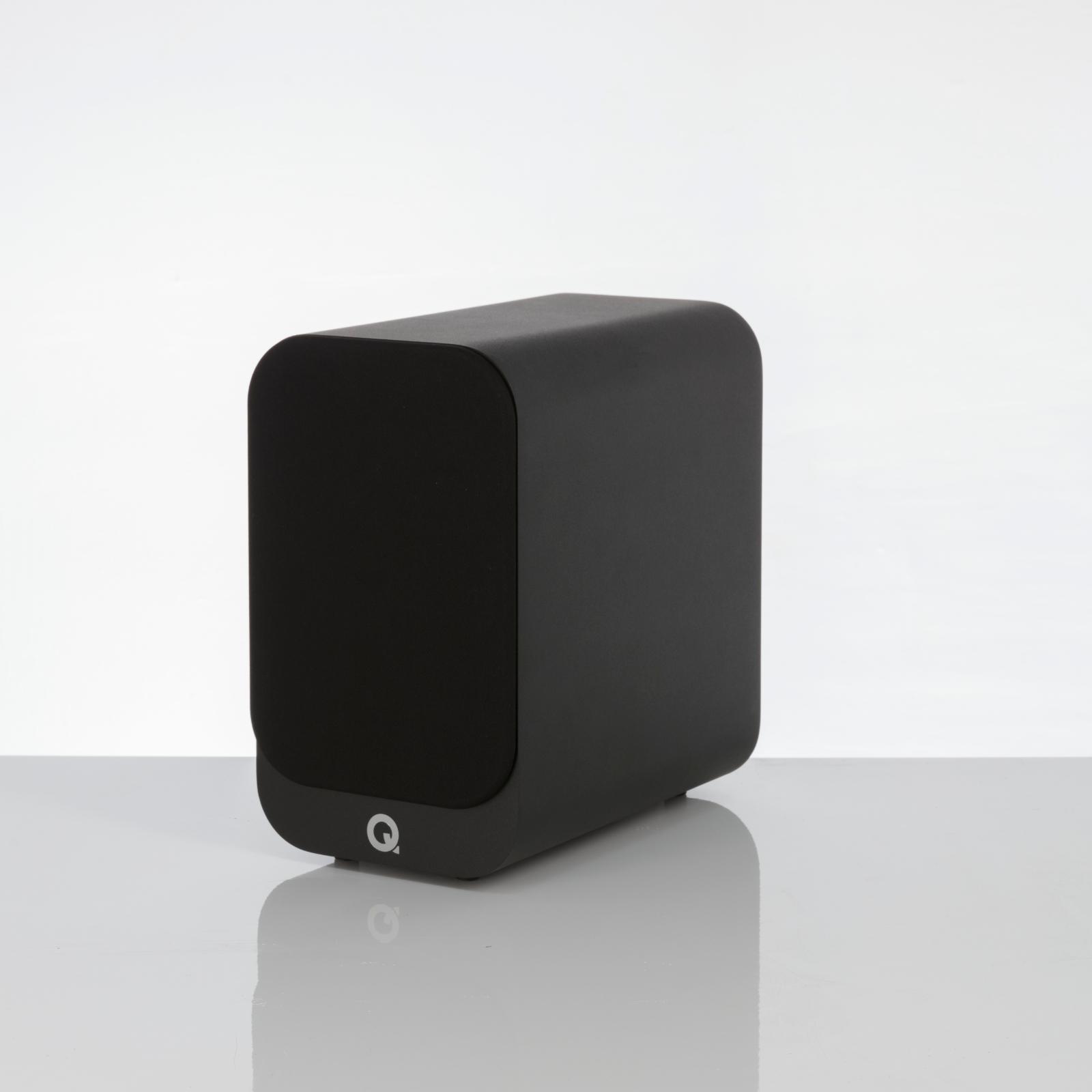 Q Acoustics 3010i Bookshelf Speakers HIFI Stand Mount Carbon Black