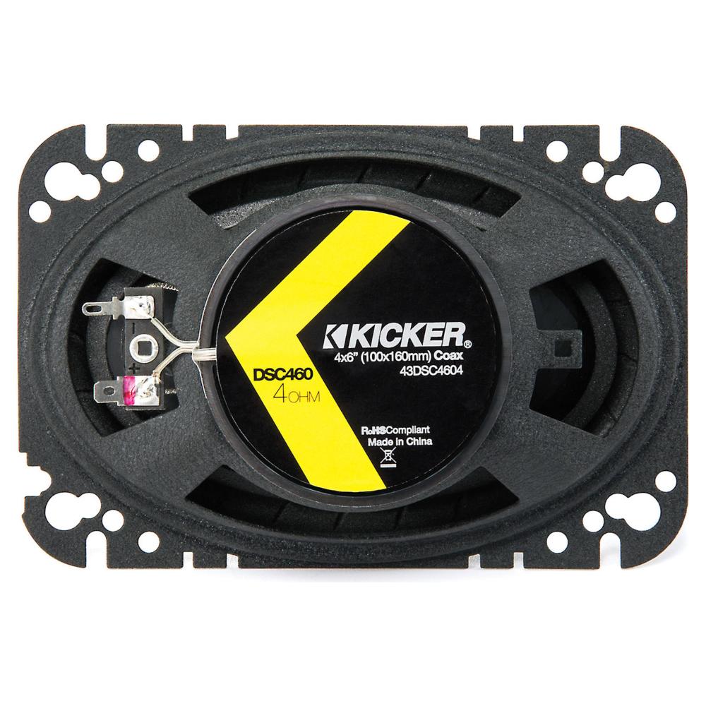 Kicker DSC4604 DS Series 4x6" 2 Way Car Door Shelf Coaxial Speakers 30w RMS