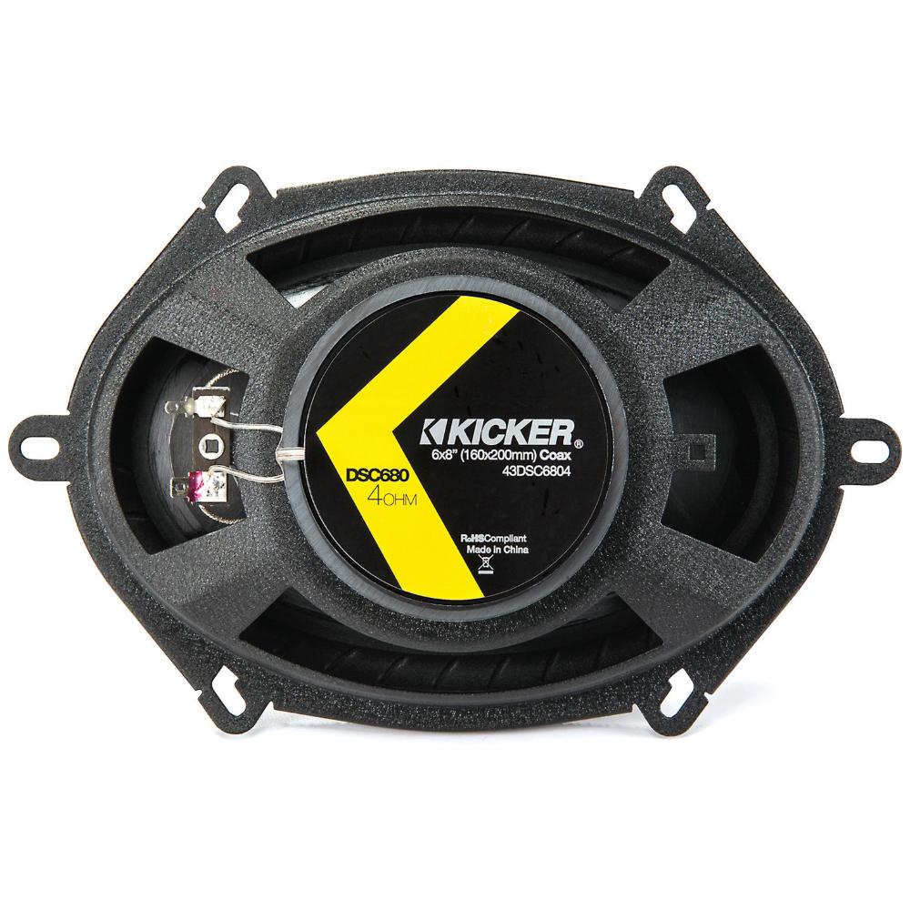 Kicker DSC6804 DS Series 6x8" 2 Way Car Door Shelf Coaxial Speakers 50w RMS