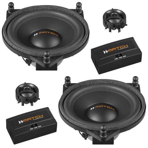 Match UP C42MB-FRT Mercedes C & E Class 2 Way 4 Inch Component Car Speakers 60w