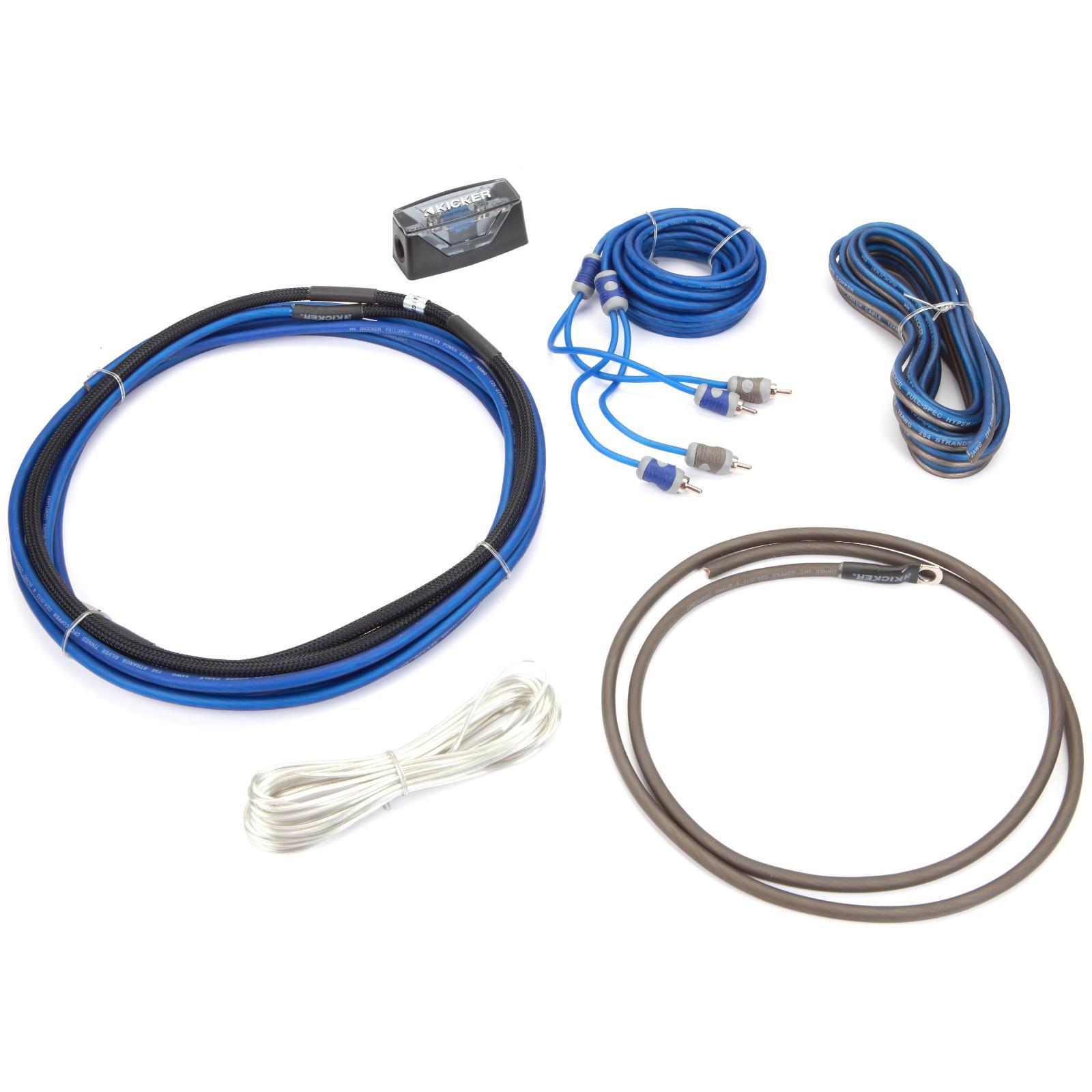 Kicker Amplifier Wiring Kit OFC Oxygen Free Copper 8 AWG C Series Car Amp 46CK8