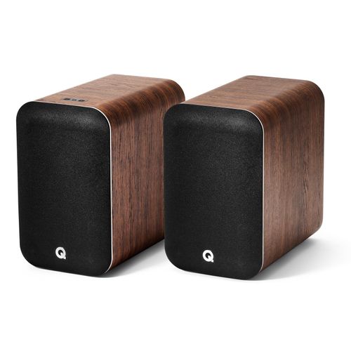 Q Acoustics M20 Wireless Powered Bookshelf Speakers aptX HD Bluetooth 5.0 Walnut