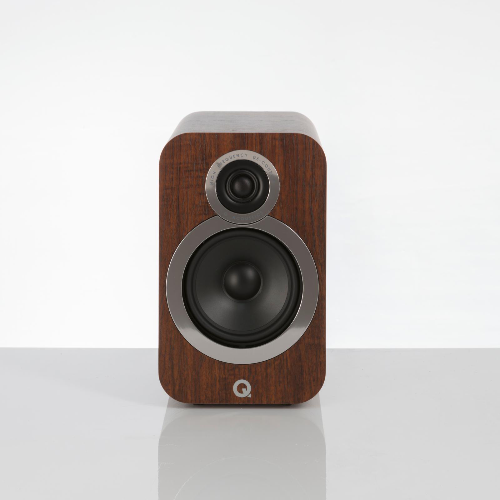 Q Acoustics 3020i Bookshelf Speakers HIFI Stand Mount English Walnut