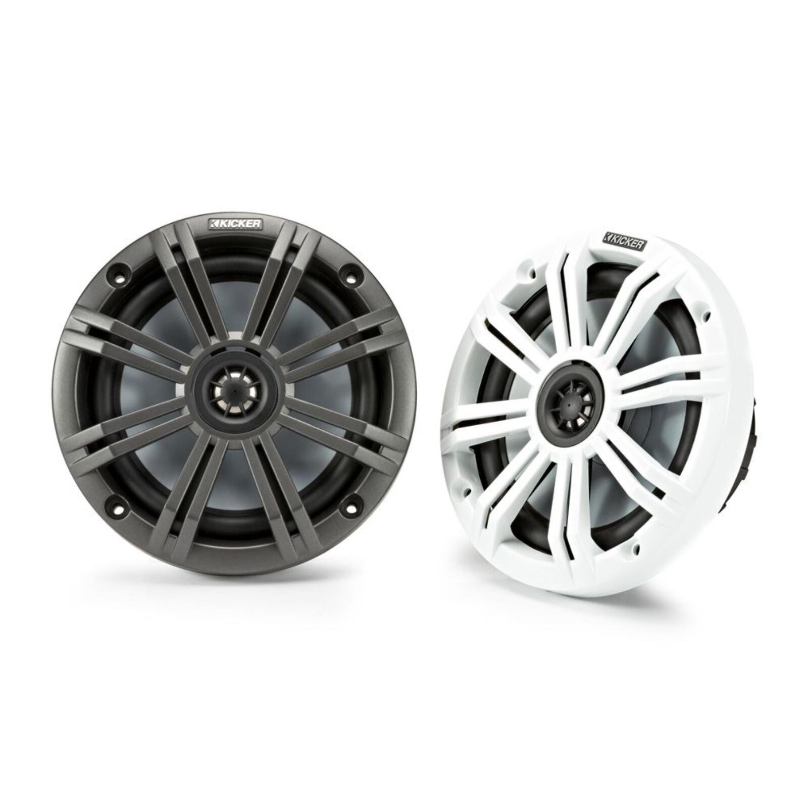 Kicker Marine KA45KM654 Speakers KM Series 6.5" Coaxial White