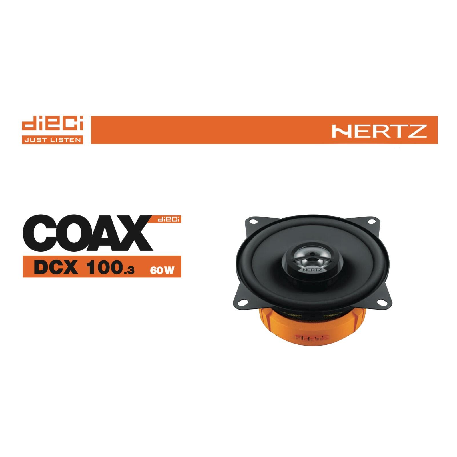 Hertz DCX100.3 10cm (4 ) Haut-parleurs 2 Voies : : High-Tech
