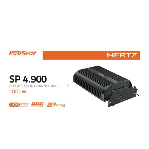 Hertz SPL Show SP 4.900 Multi Channel Amp Class D Car Stereo Amplifier 1000w RMS