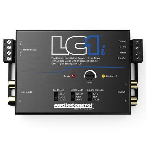 AudioControl LC1i 2 Channel RCA Line Out High to Low Converter with Accubass
