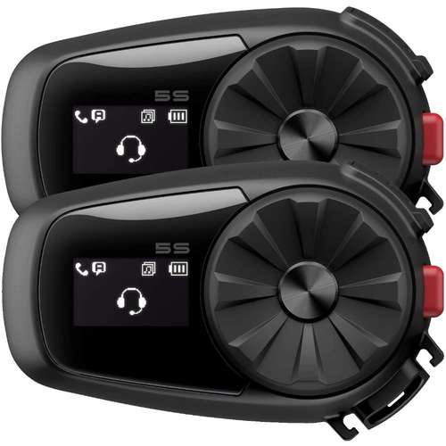 Sena 5S Dual Bluetooth 5 Motorcycle Helmet Headset Intercom Calls Music