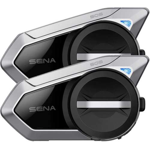 Sena 50S Dual Intercom Mesh Bluetooth Motorcycle Helmet Headset Harman Kardon