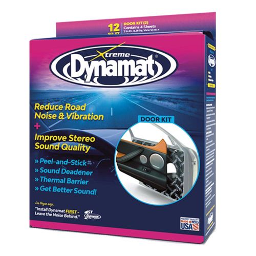 Dynamat Xtreme Door Pack 4 Sheets Car Van Deadening Sound Proofing Damping Mat