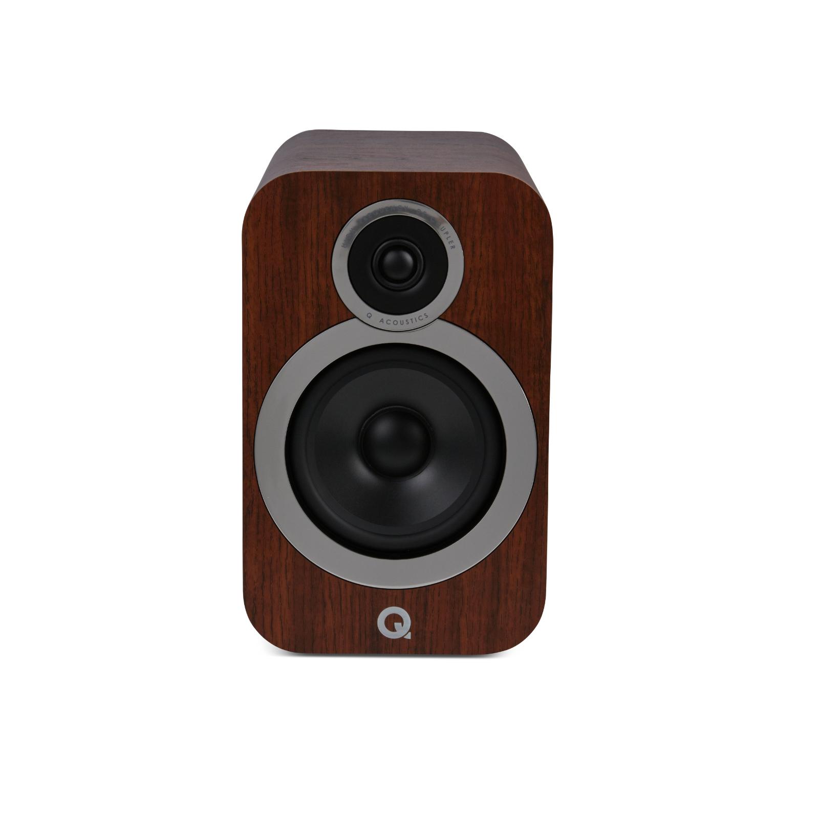 Q Acoustics 3030i Bookshelf Speakers HIFI Stand Mount English Walnut
