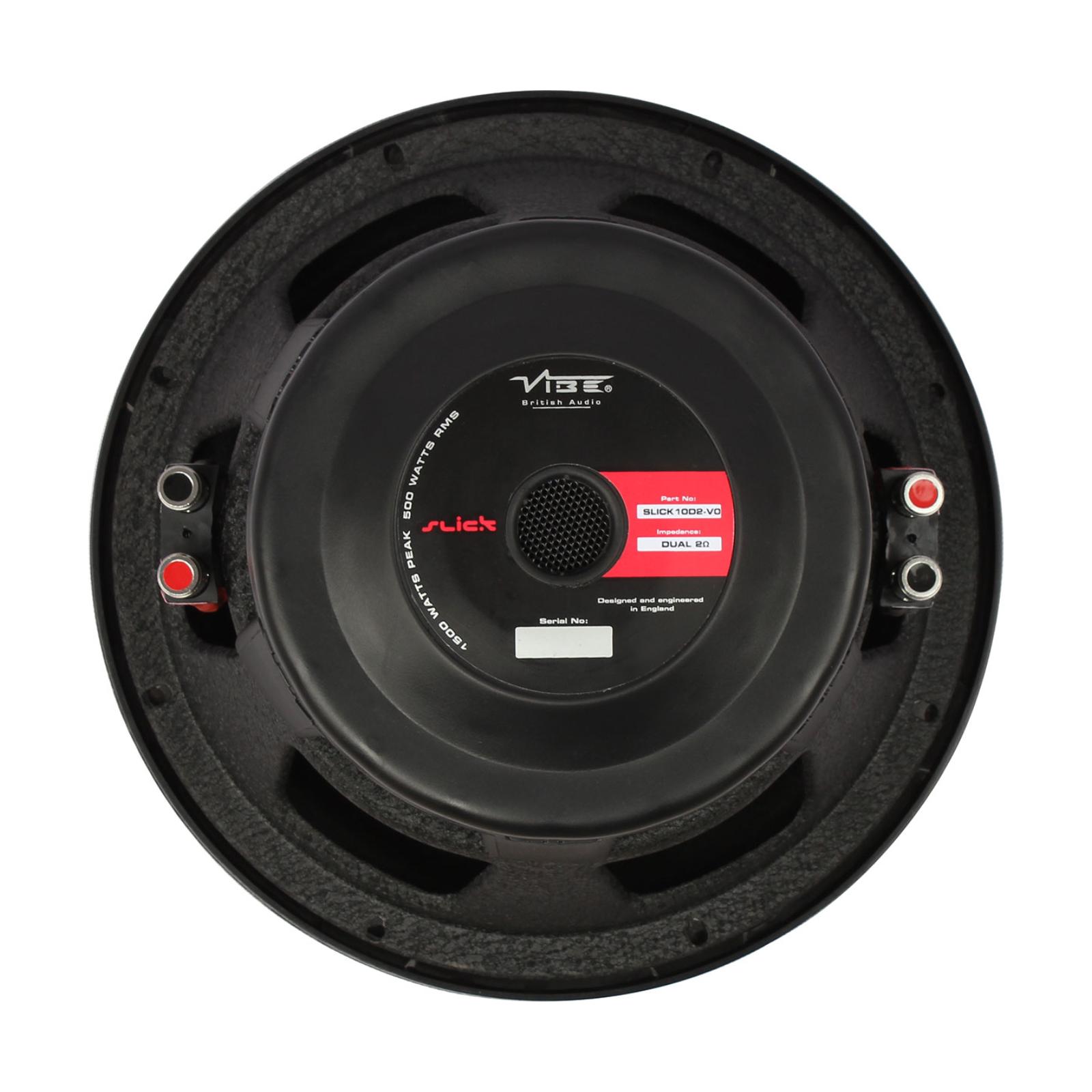 Vibe Subwoofer 10 Inch Powerful Car Bass Sub 500w RMS Dual 2 ohms