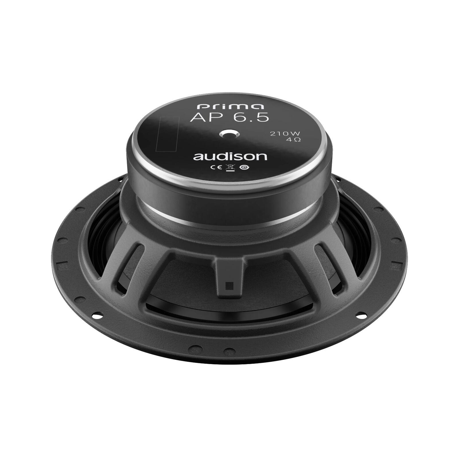  Audison APK 165 Ω2 Prima Series 6.5 2-Way Component Speaker  Set; AP 1 + AP 6.5 2Ω + Grilles : Electronics