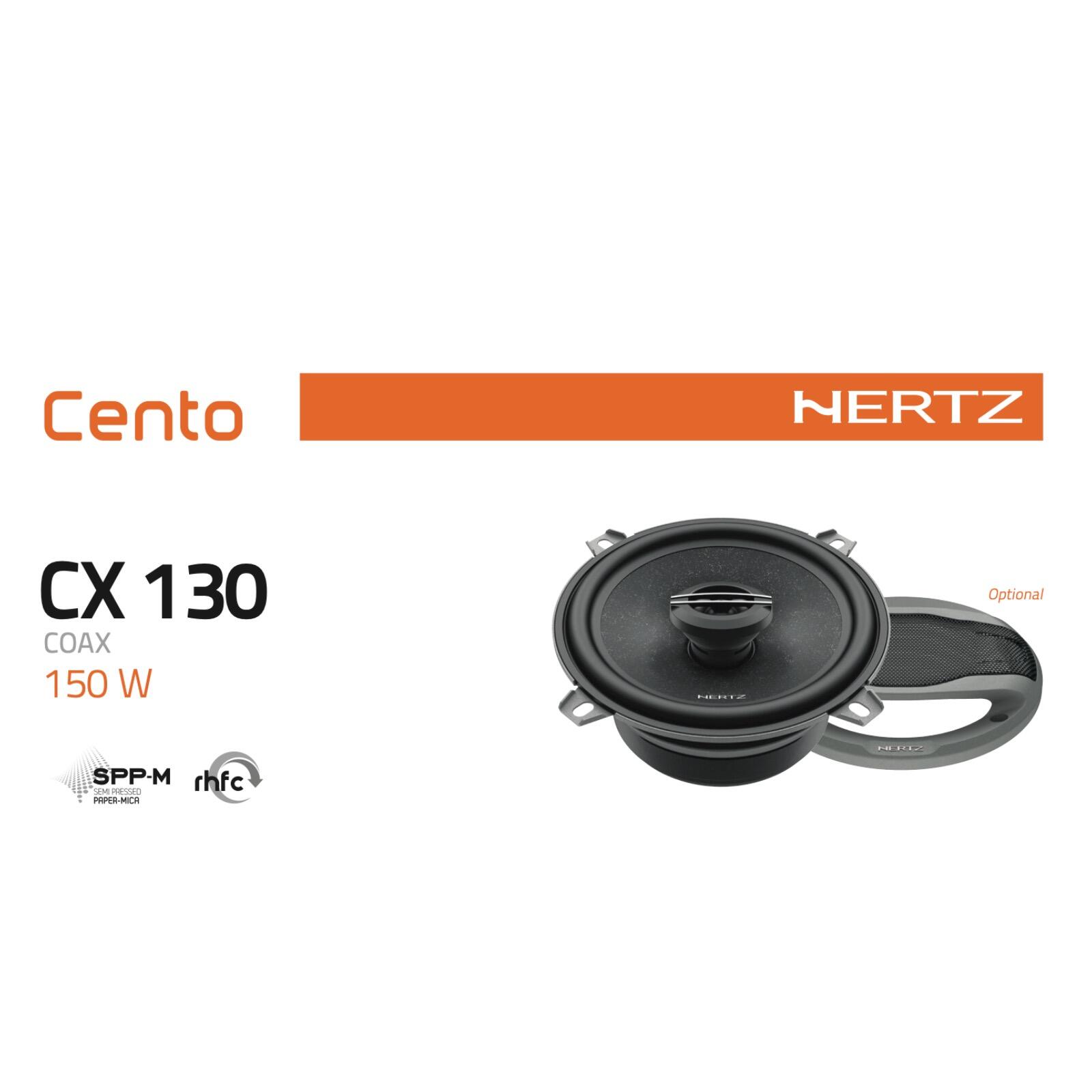 Hertz Cento CX 130 5.25 Inch 13cm 2 Way Car Door Coaxial Speakers 50w RMS Pair