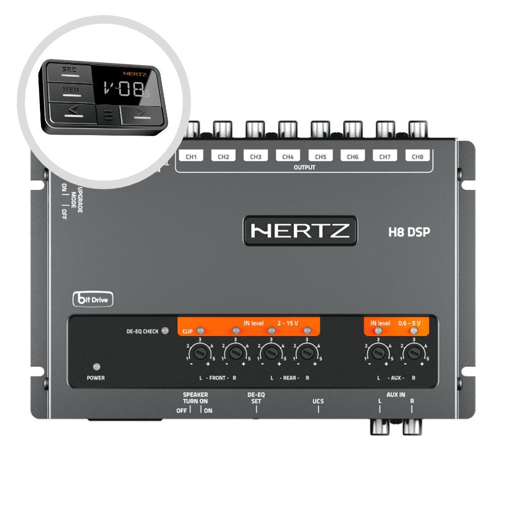 Hertz H8 DSP 8 Channel Processor 31 Band EQ Time Align + DRC HE Remote Control