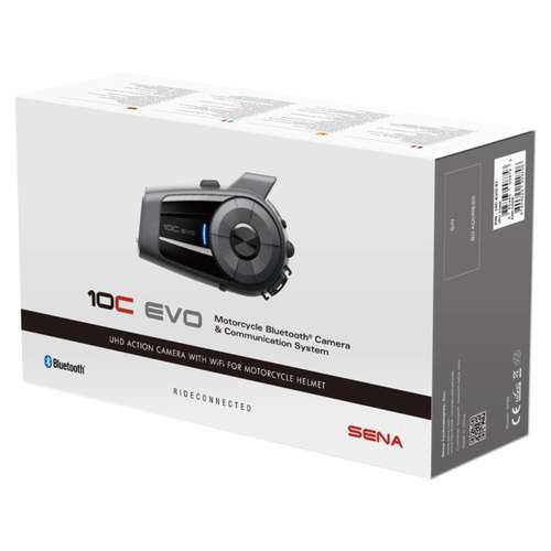 Sena 10C EVO Ultra 4K HD Camera Motorcycle Helmet Bluetooth Headset Intercom
