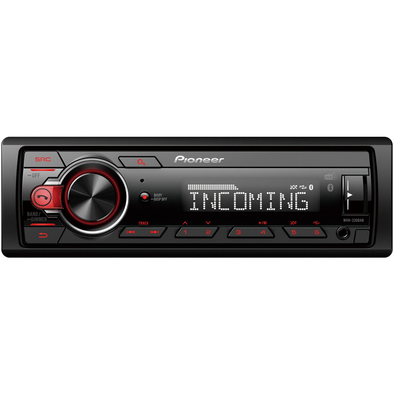 Pioneer MVH-330DAB Mechless DAB Radio Bluetooth USB Spotify iPhone Car  Stereo