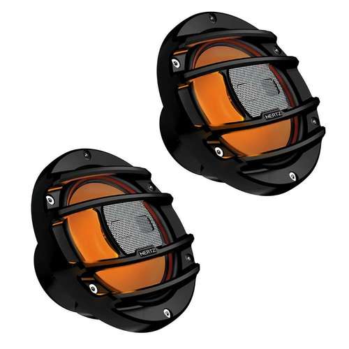 Hertz HMX 6.5 S LD PowerSports 6.5" Coaxial Marine Boat Speakers LED 75w RMS