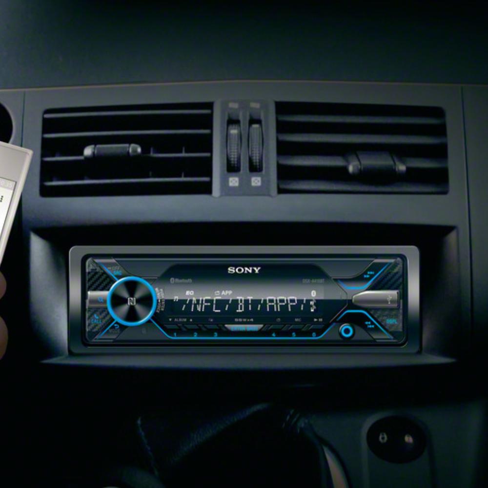 Sony DSX-A416BT car stereo installed