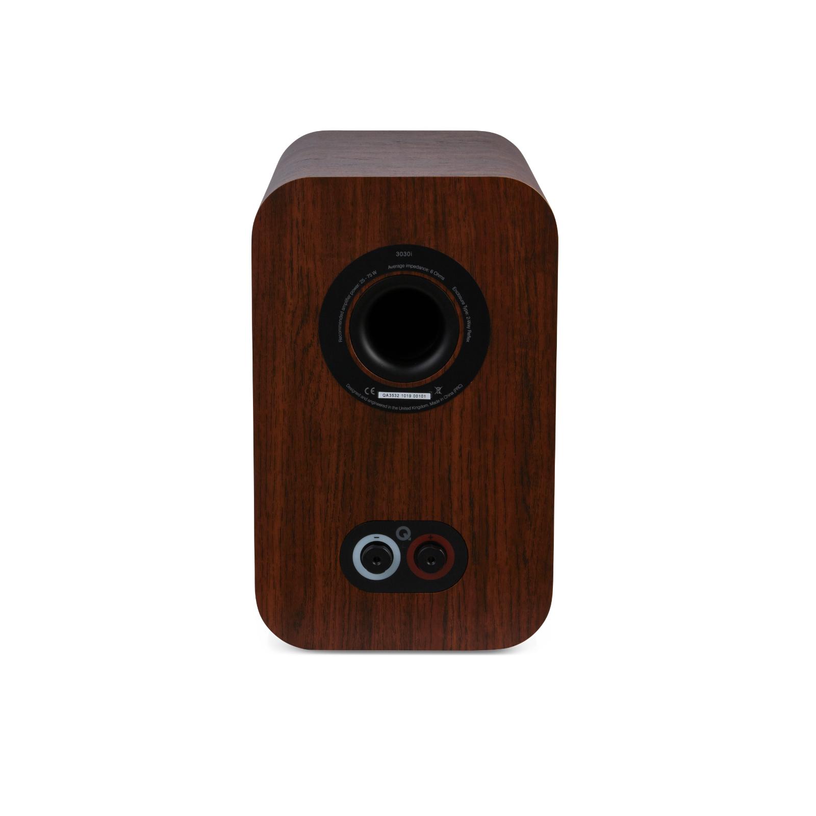Q Acoustics 3030i Bookshelf Speakers HIFI Stand Mount English Walnut