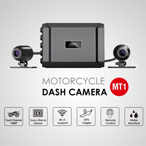 Viofo Dual Motorcycle Dash Cam GPS WiFi Front & Rear 2 Channel HD 1080P Camera