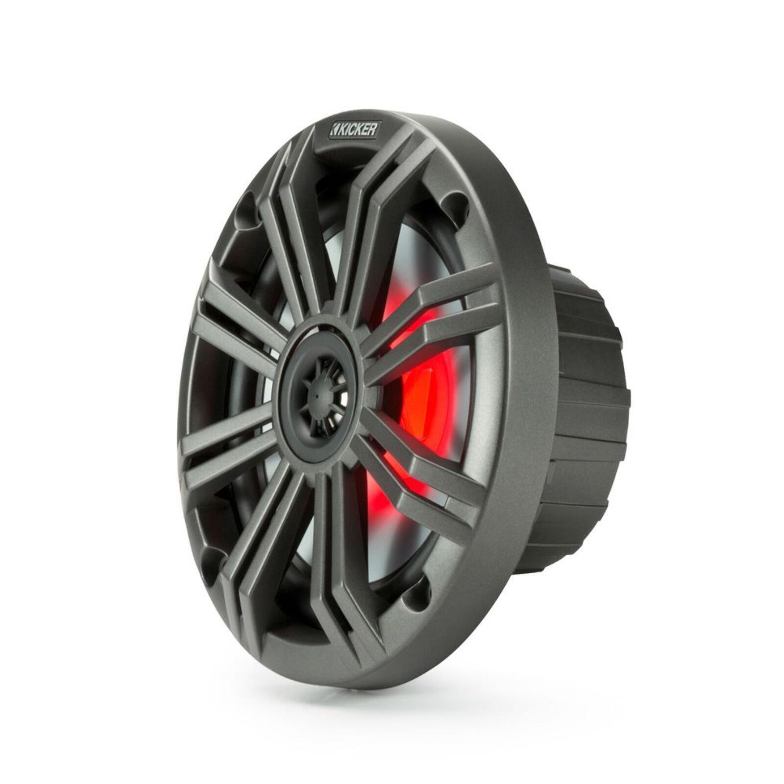 Kicker Marine KA45KM654L Speakers KM 6.5" Coaxial White & Charcoal