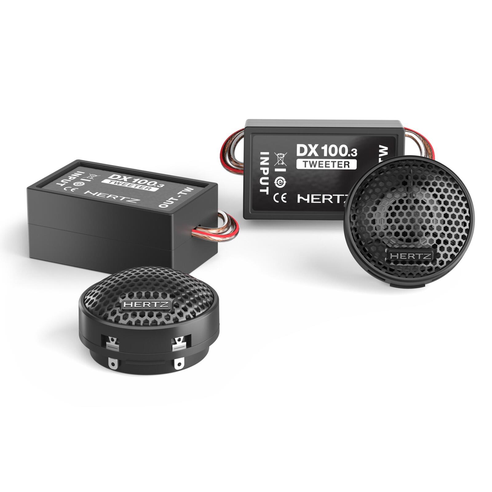 Hertz Dieci DT 24.3 1" 24mm Car Audio Neodymium Tweeters & Crossovers 80w Pair