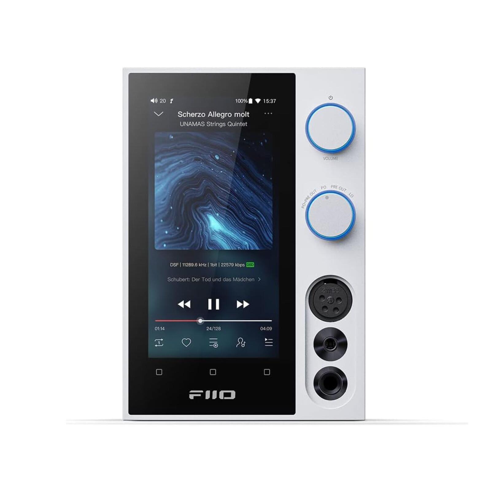 FiiO R7 Desktop Streaming Hi Res Player All In One Decoder Headphone Amplifier White