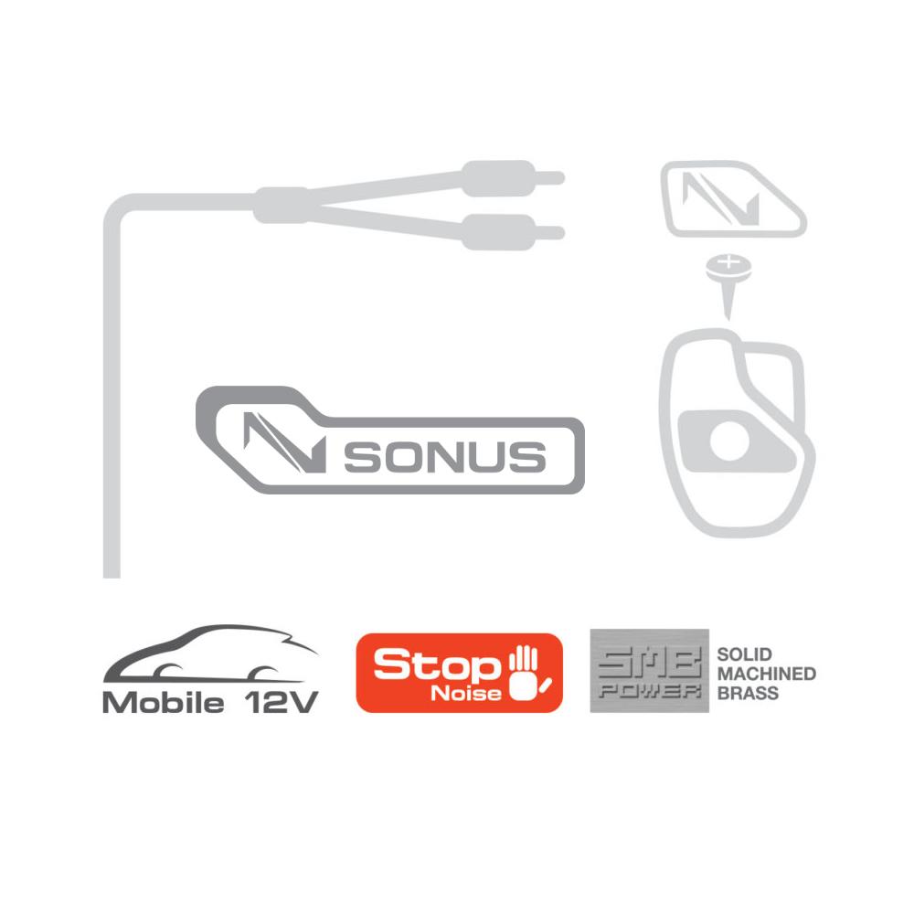 Connection Sonus ST2 100 1m 3.3 ft 2 Channel Car RCA Amp Cable Lead