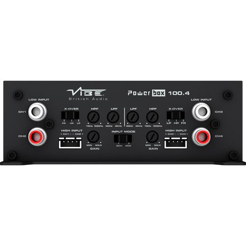 Vibe Powerbox 100.4M Amp Compact Micro Class D 4 Channel Car Stereo Amplifier