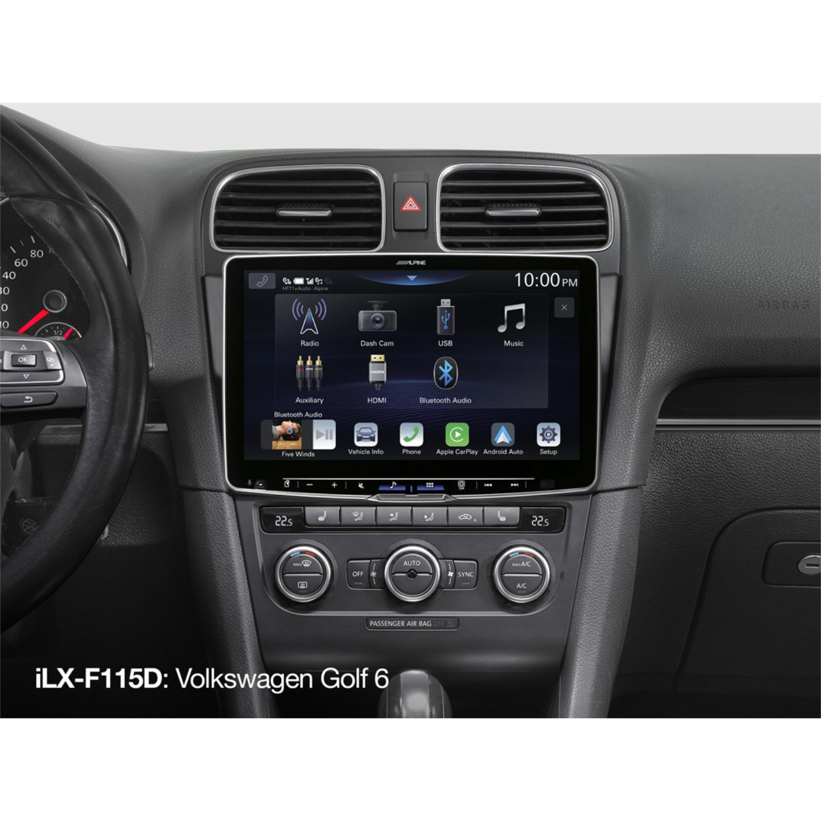 Alpine ILX-F115D Halo 11 Apple CarPlay installation