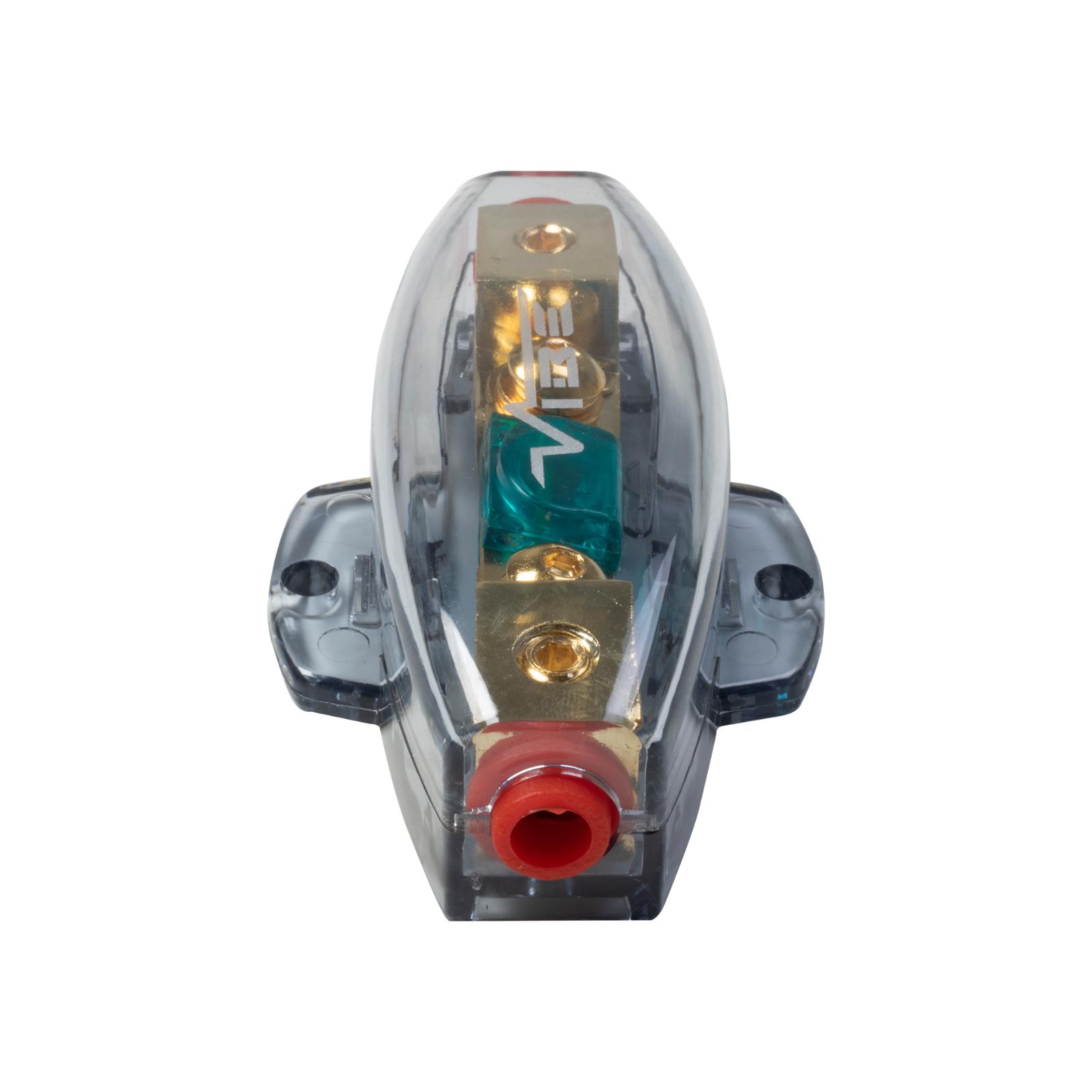 Vibe Amp Wiring Kit 8 AWG Amplifier Power, Earth RCA & Fuse Holder