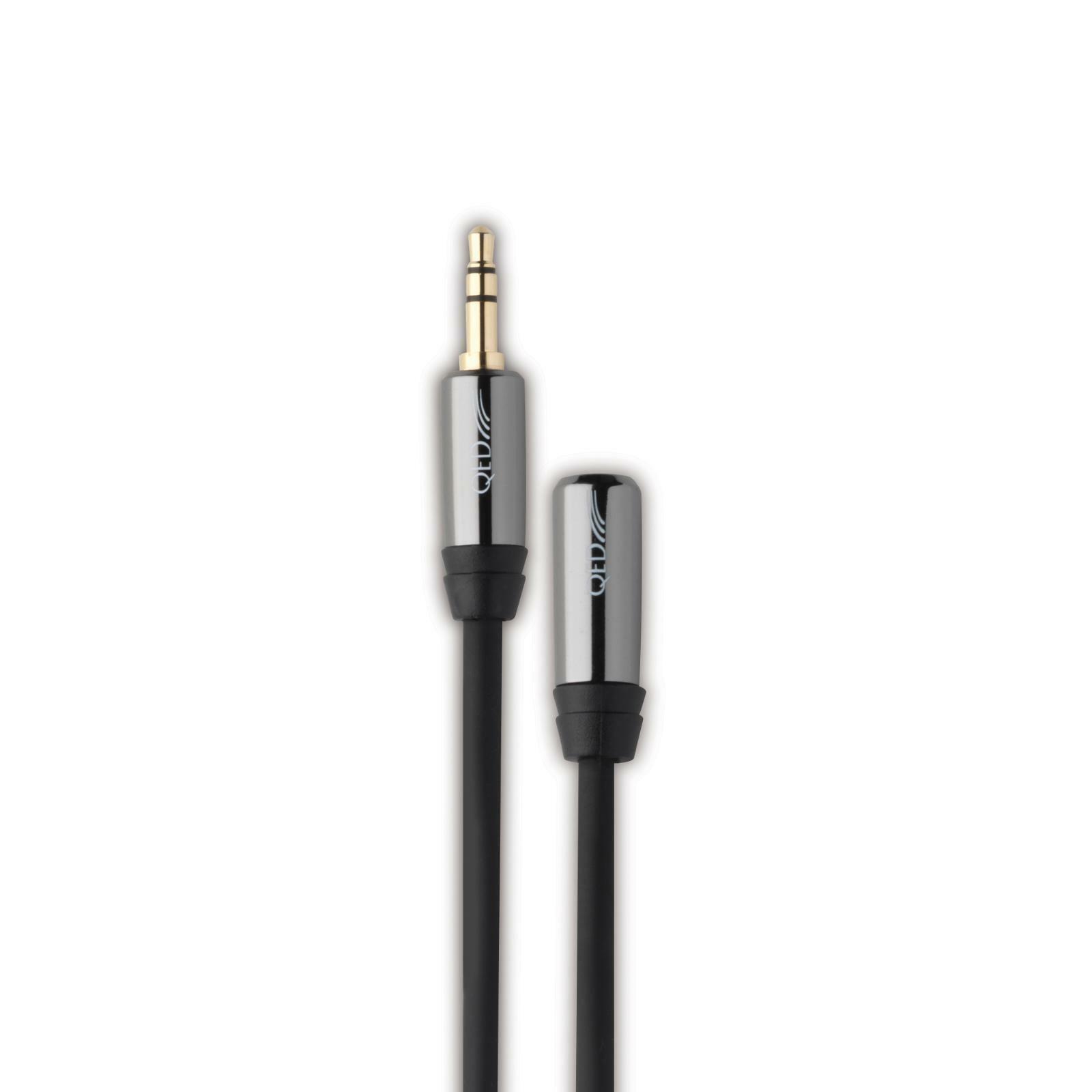 QED Performance QE7300 Headphone Extension 3.5mm Cable Jack to