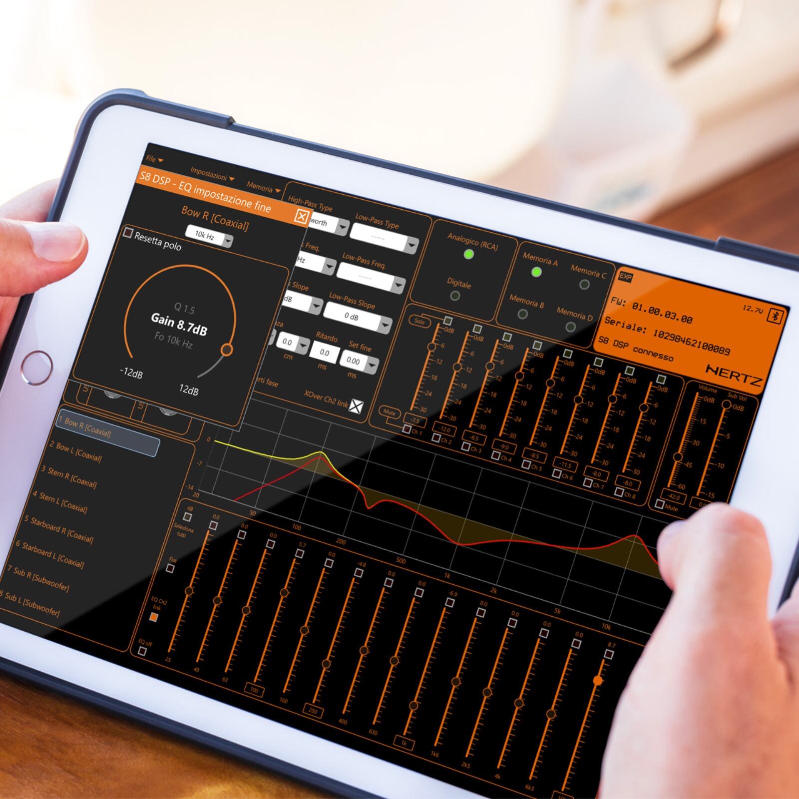 Hertz S8 DSP 8 Channel Compact HI Res App Controlled Digital Sound