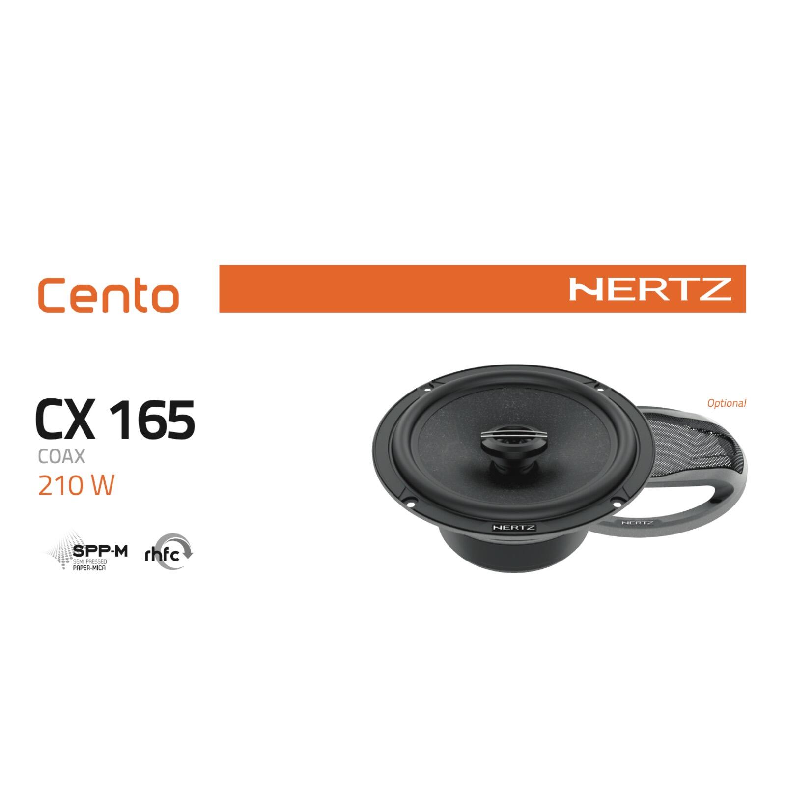 Hertz Cento CX 165 6.5 Inch 17cm 2 Way Car Door Coaxial Speakers 70w RMS Pair