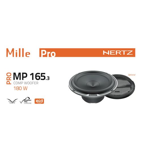 Hertz Mille Pro MP 165.3 6.5 Inch 16.5cm Car Midrange Woofer Speaker 90w Pair