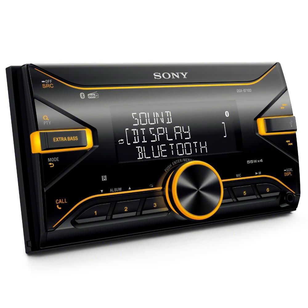 Sony DSX-B710D Double Din Car Stereo DAB Radio Bluetooth USB AUX 3 Pre Out 4x55w