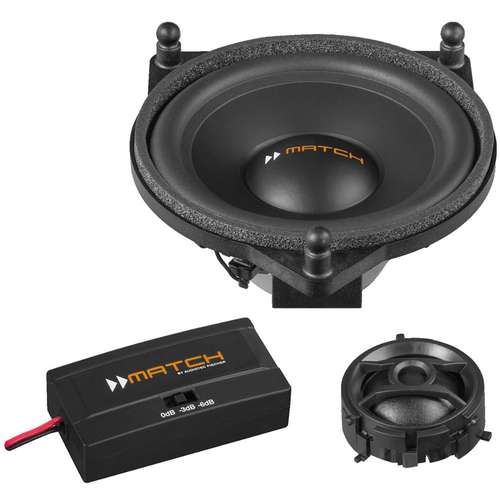 Match UP C42MB-FRT Mercedes C & E Class 2 Way 4 Inch Component Car Speakers 60w