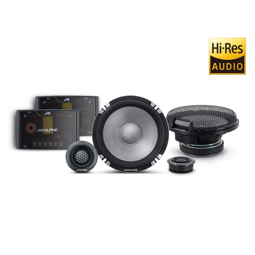 Alpine R2-S652 Speakers 6.5 Inch 16.5cm 2022 R Series Pro 2 Way Component 100w