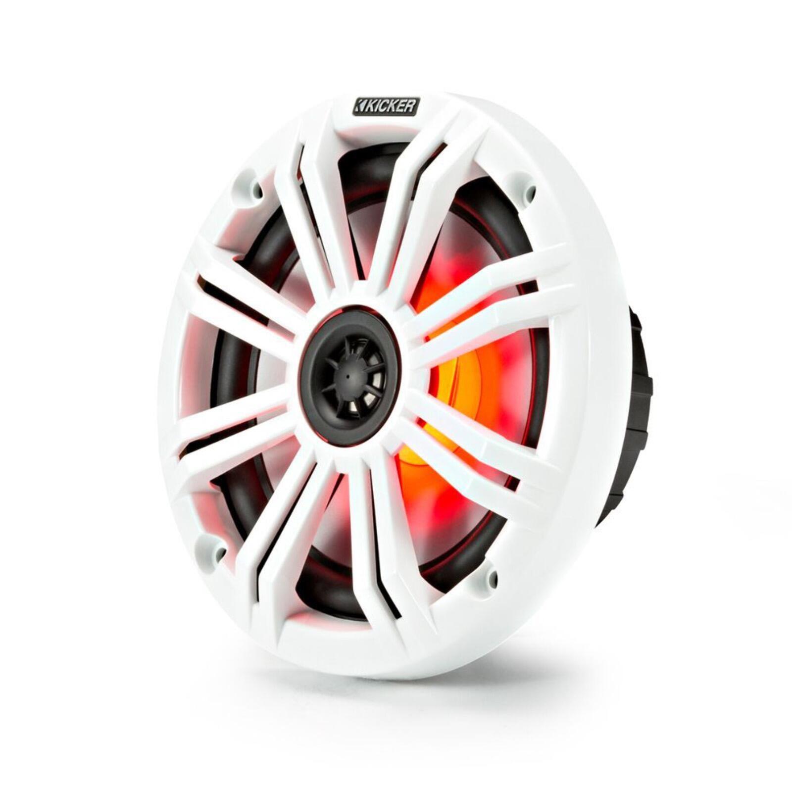 Kicker Marine KA45KM654L Speakers KM 6.5" Coaxial White & Charcoal