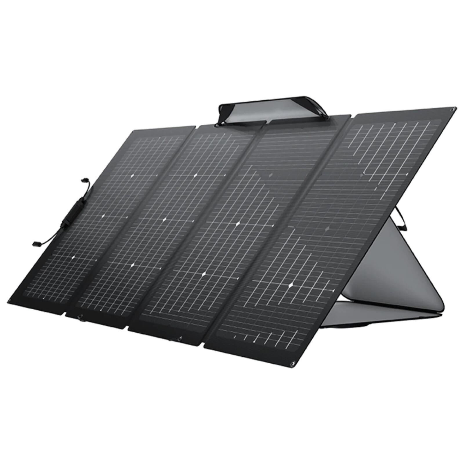 EcoFlow 220w Bifacial Portable Solar Panel Foldable & Adjustable Angle Kickstand