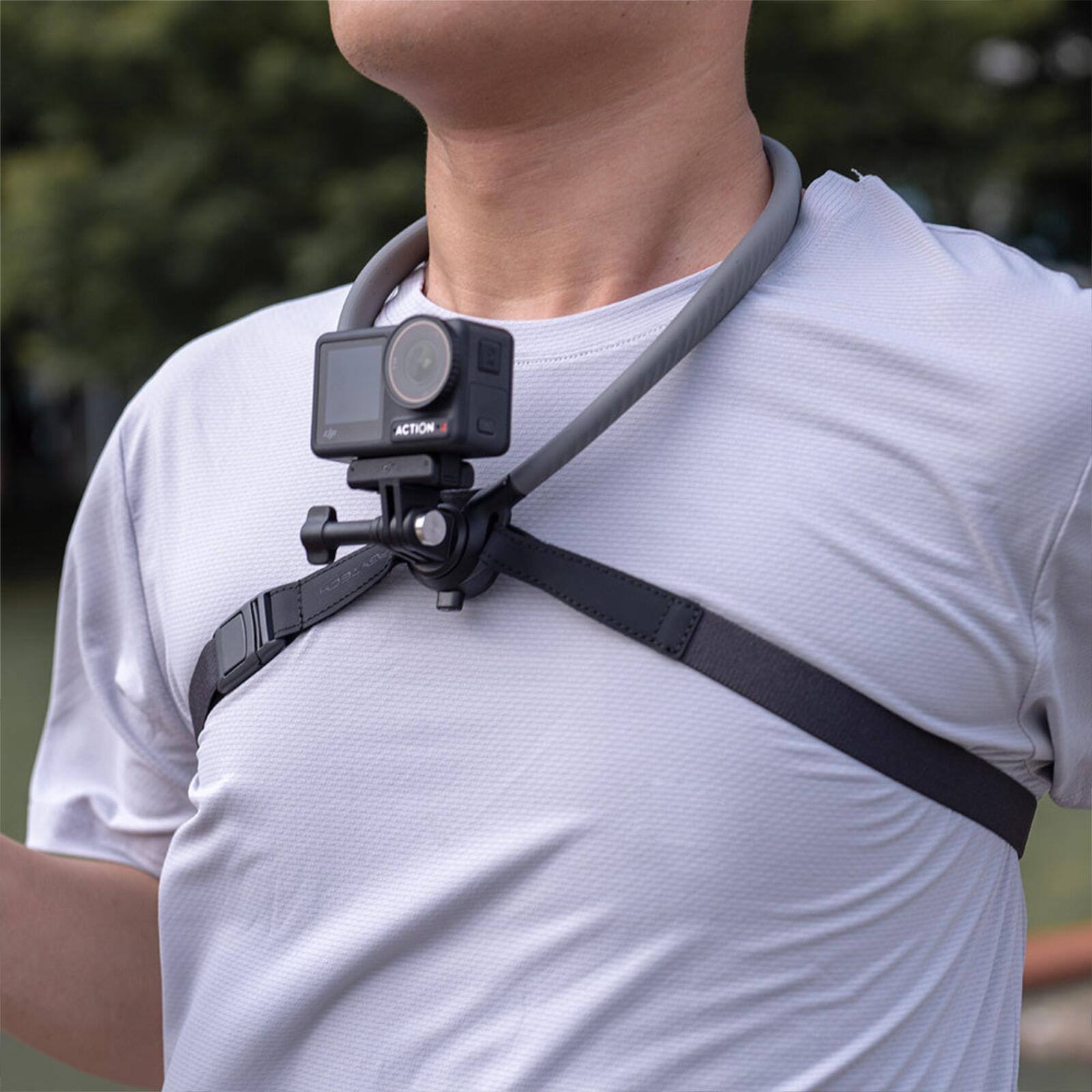 PGYTECH Action Camera Neck Mount | CapLock Quick Release | POV Chest ...