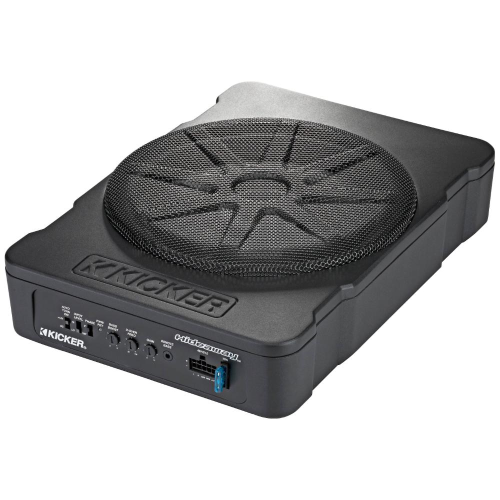 Kicker Hideaway HS10 Sub 10" Compact Powered Active Underseat Subwoofer 180w RMS