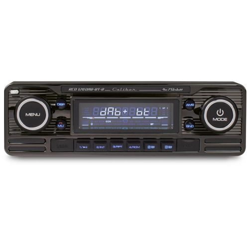 Caliber Retro CD Car Stereo Black DAB Radio Bluetooth SD USB AUX RCD120DAB-BT/B