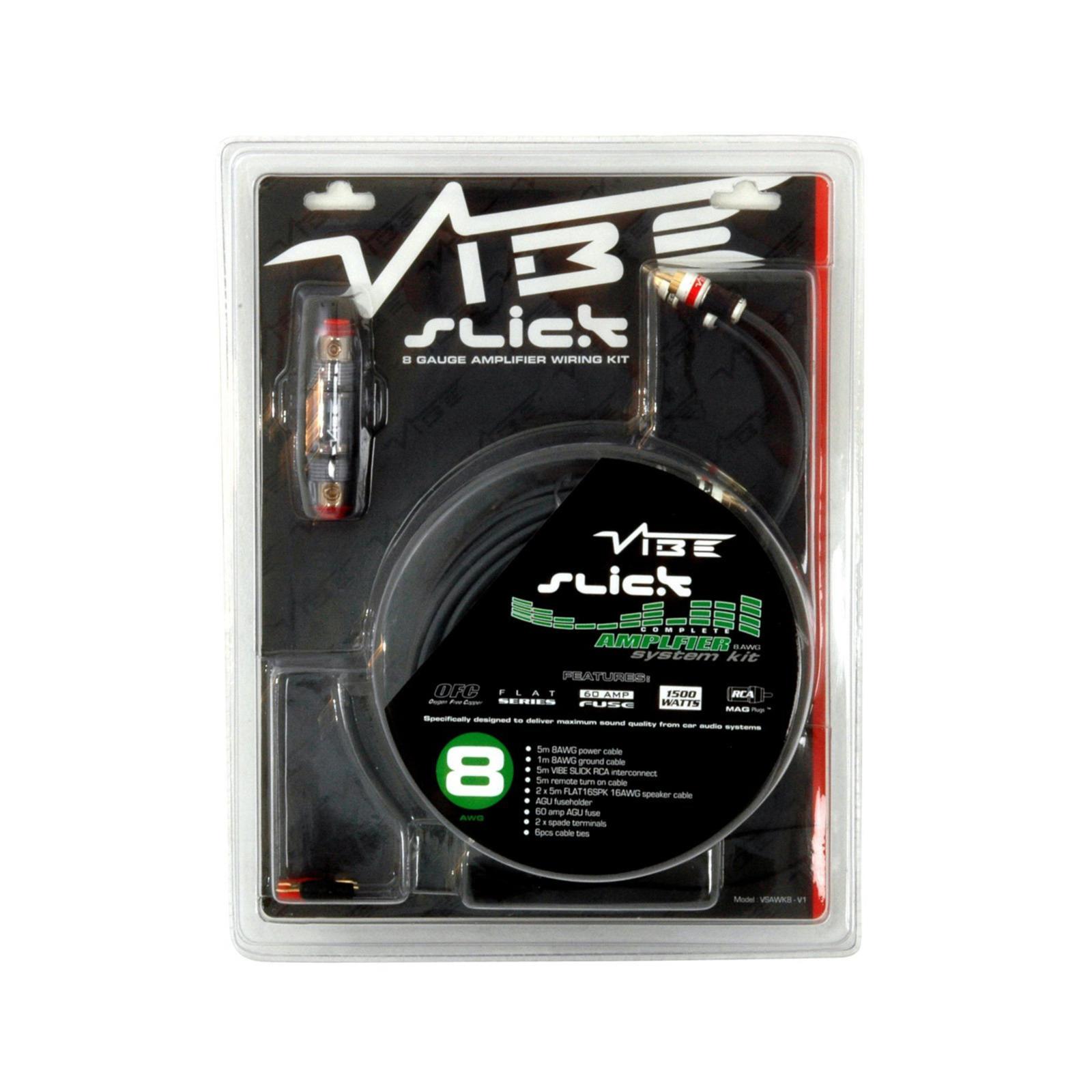 Vibe Amp Wiring Kit 4 AWG Amplifier Power, Earth RCA & Fuse Holder
