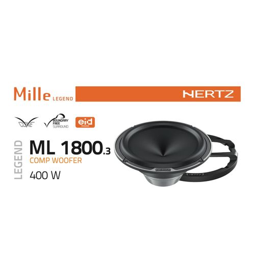 Hertz Mille Legend ML 1800.3 7 Inch 18cm Midrange Woofer Speaker 200w RMS Pair