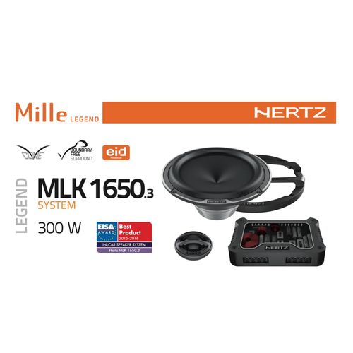 Hertz Mille Legend MLK 1650.3 6.5 Inch 16.5cm Component Speakers 150w RMS Pair