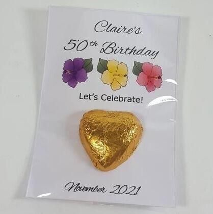 Flower themed gardening favours