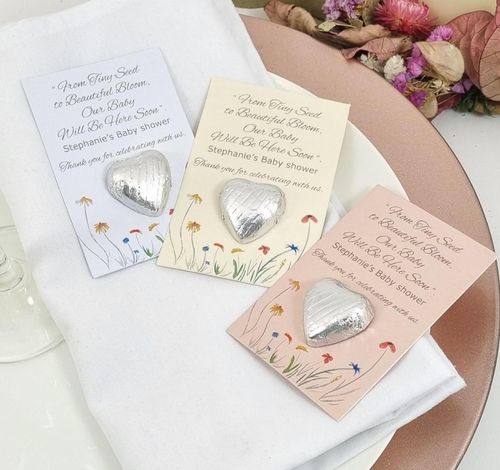 wild flower baby shower favours bloom
